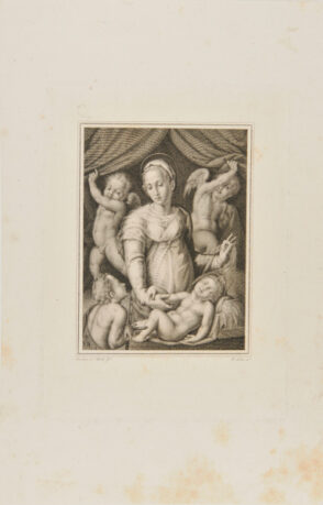 Madonna and Child with St. John and Two Cherubs