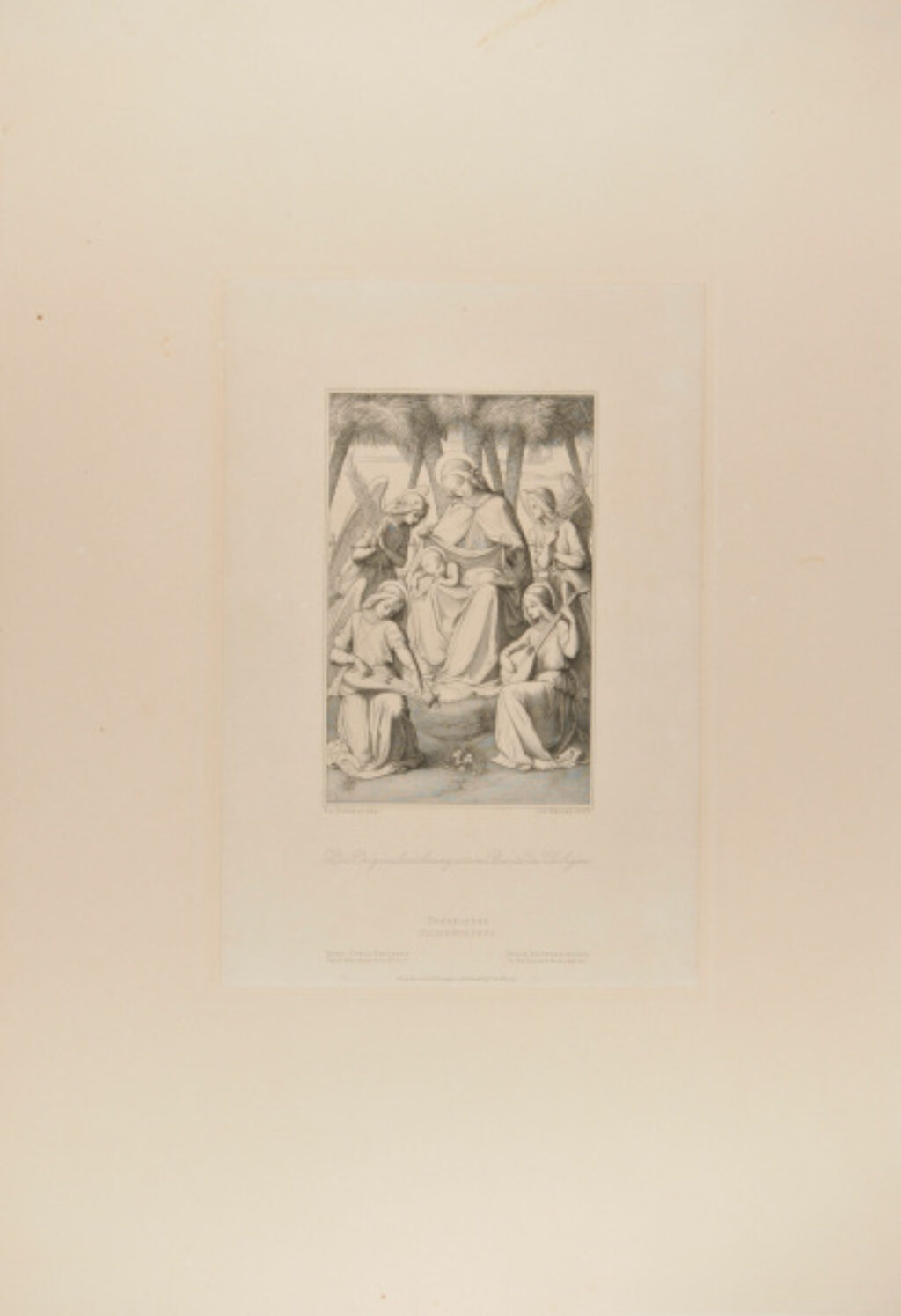 The Madonna and Child with Angels in a Palm Garden