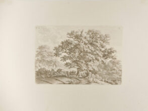 Landscape with Cowherd Lying Under Oaks