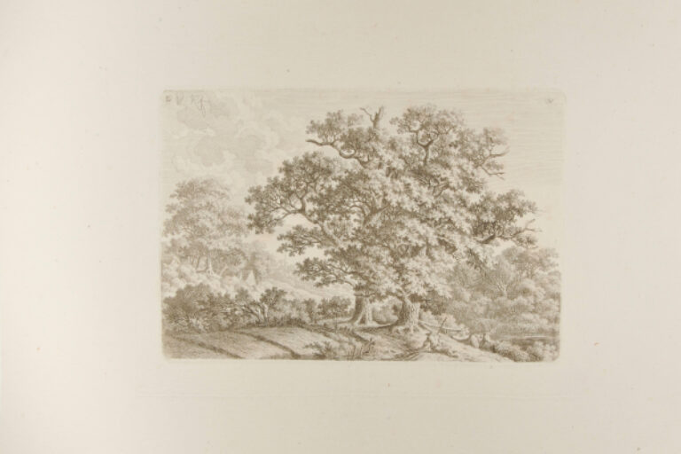 LANDSCAPE WITH COWHERD LYING UNDER OAKS