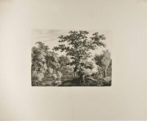 Landscape with Flute-Playing Shepherd and Cow near a Brook