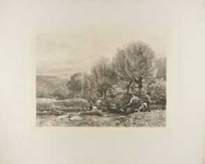 Landscape with Shepherdess and Boys Fishing