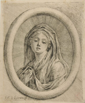 Virgin Mary in an Oval