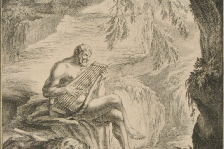 HERCULES PLAYING A LYRE