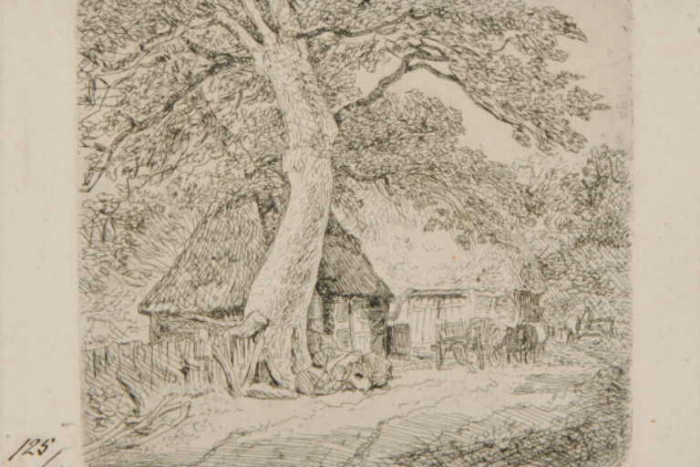 LANDSCAPE WITH COTTAGE
