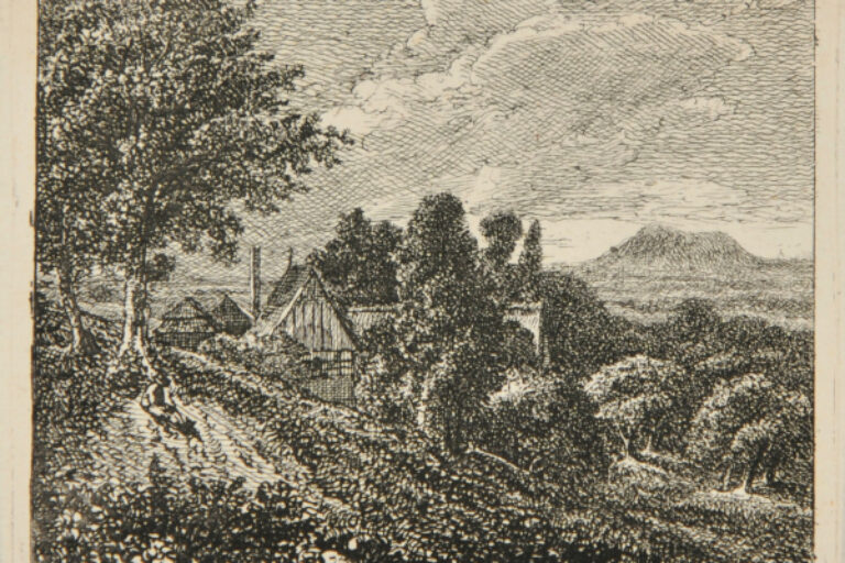 LANDSCAPE WITH LANDESKRONE MOUNTAIN NEAR GÖRLITZ