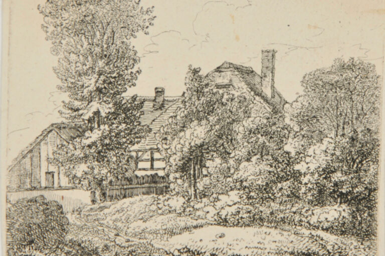 LANDSCAPE WITH COTTAGES