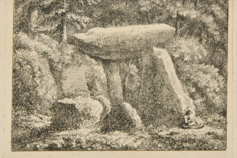 MEGALITHIC GRAVE IN THE FOREST (HUNENGRAB)