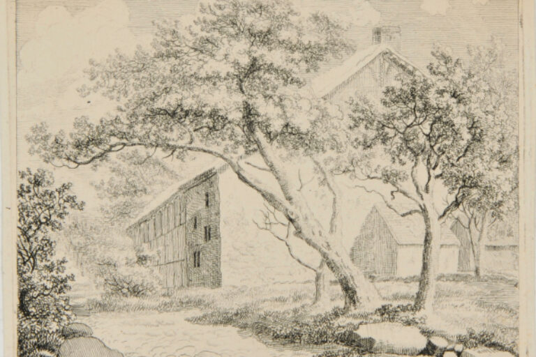 LANDSCAPE WITH LARGE BARN