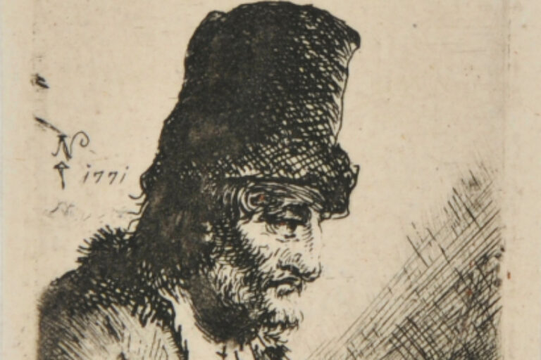 HEAD OF A PEASANT WEARING A TALL CAP