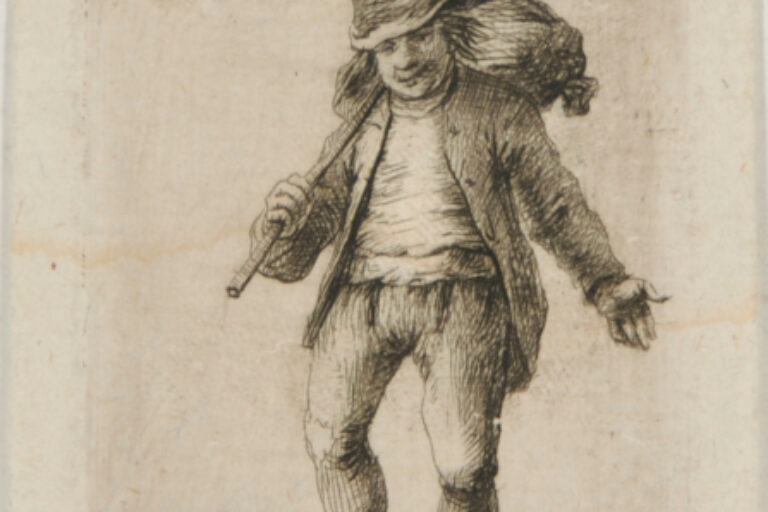 PEASANT WITH A BUNDLE OVER HIS SHOULDER