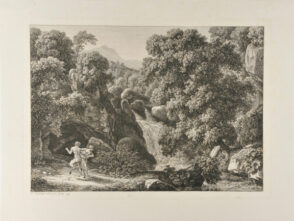 Classical Landscape with Satyr and Nymph