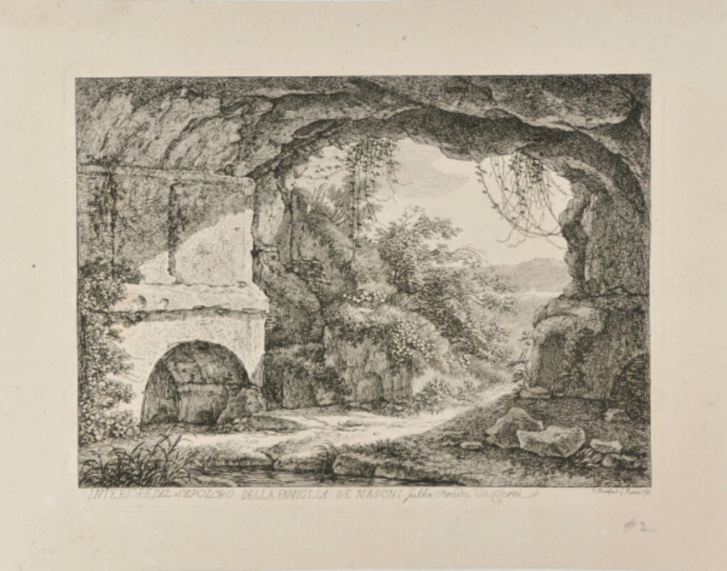 Interior of the Tomb of the Nasoni, on the Strada de Termi