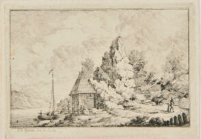 Landscape with Small Cottage and Sailing Boat