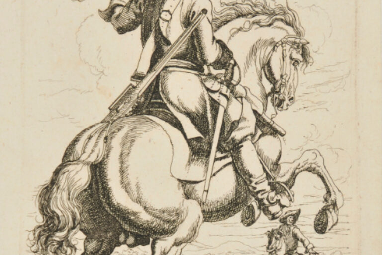 CUIRASSIER RIDING TO THE RIGHT