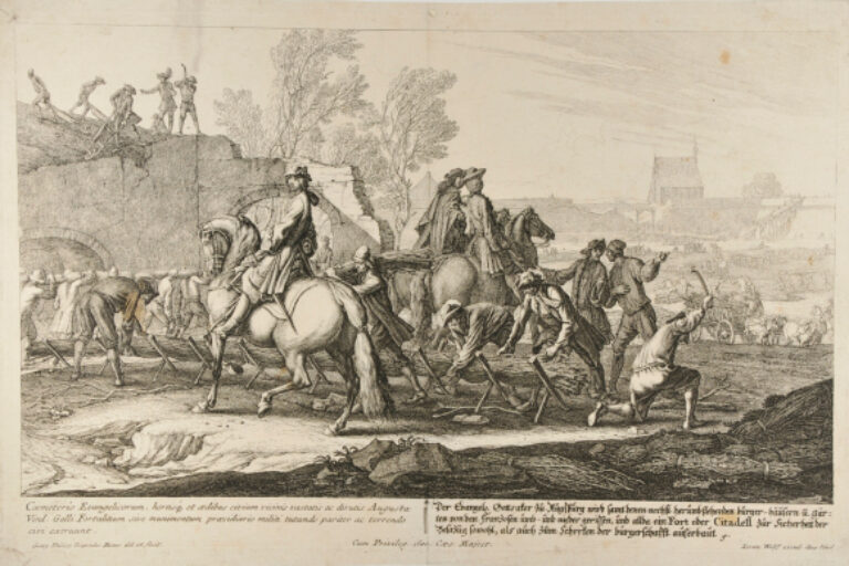 A FORT BEING BUILT TO PROTECT AUGSBURG