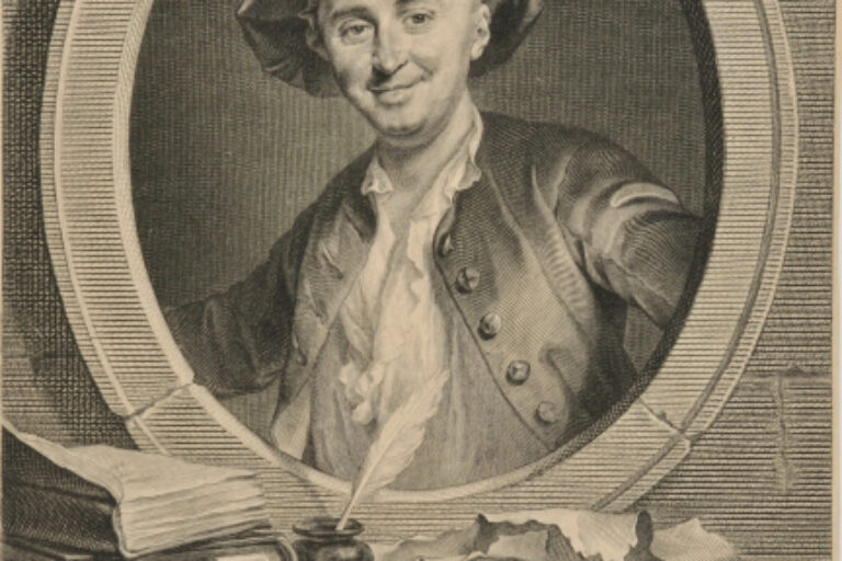 JULIEN OFFRAY DE LA METTRIE, IN THE GUISE OF LAUGHING DEMOCRITUS