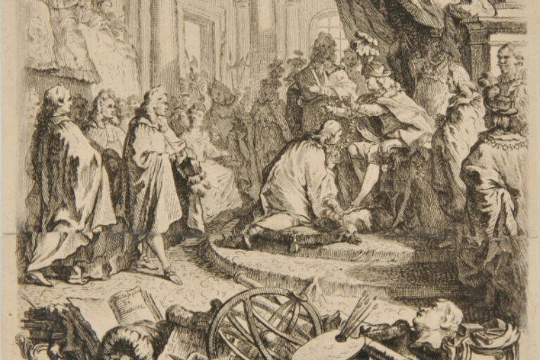 SCENE, WITH MAN HAVING GARLAND PLACED OVER HIS HEAD