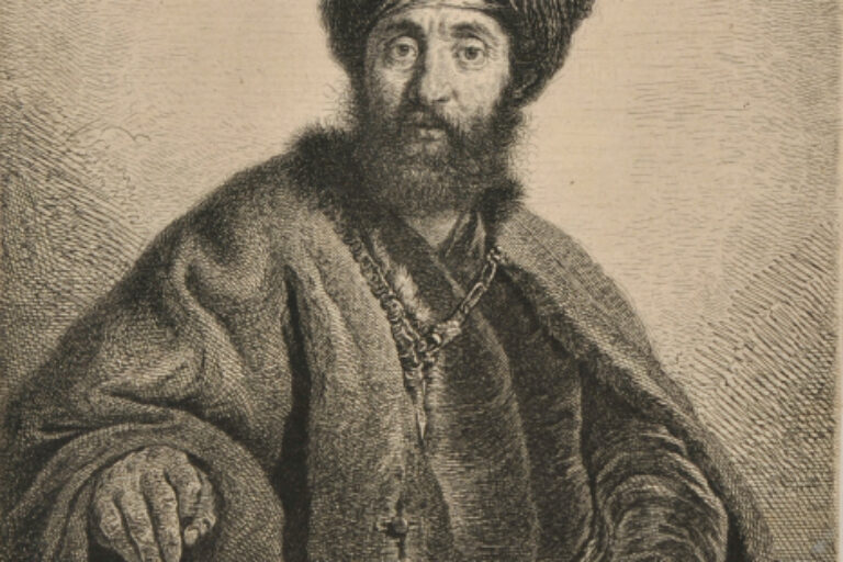 AN OLD MAN IN PERSIAN COSTUME