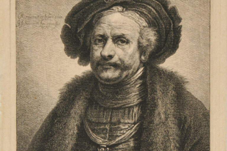 SELF-PORTRAIT OF REMBRANDT IN MIDDLE AGE