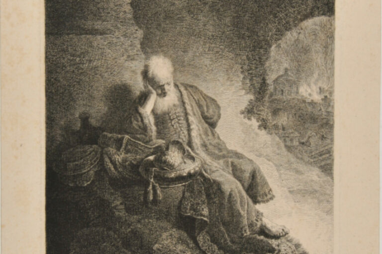 JEREMIAH LAMENTING THE DESTRUCTION OF JERUSALEM