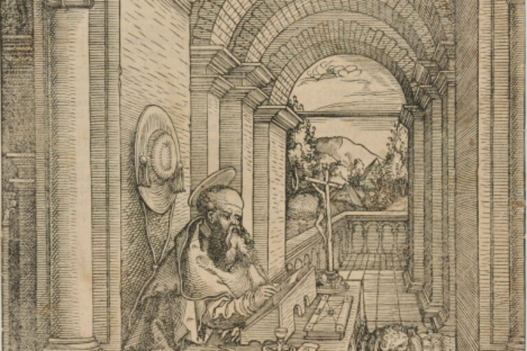 SAINT JEROME IN HIS STUDY WRITING