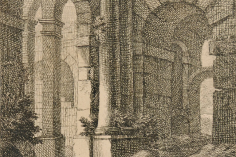 RUINS OF A BUILDING WITH ARCHES