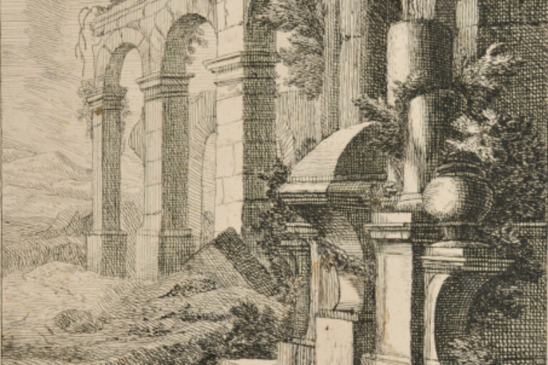 RUINS OF A BUILDING WITH STEPS IN FOREGROUND