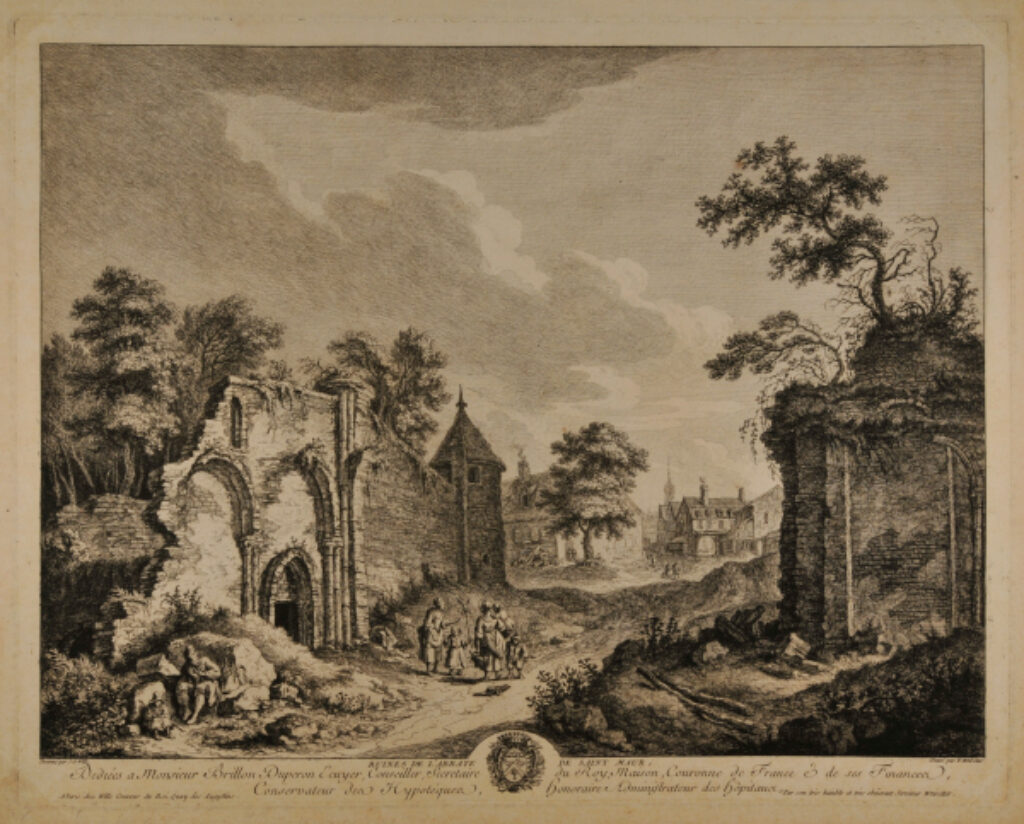 Ruines de l’abbaye de saint maur