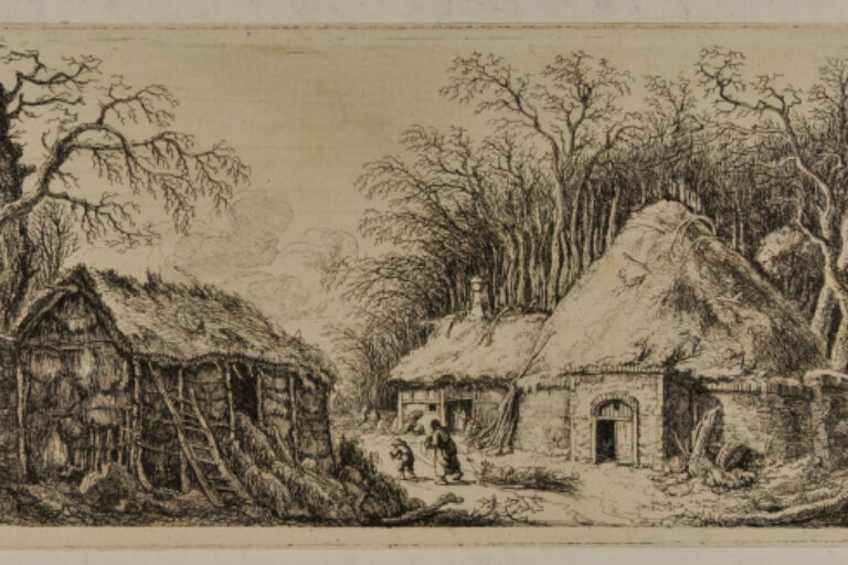 WINTER LANDSCAPE WITH BRUSHWOOD COLLECTORS RETURNING HOME