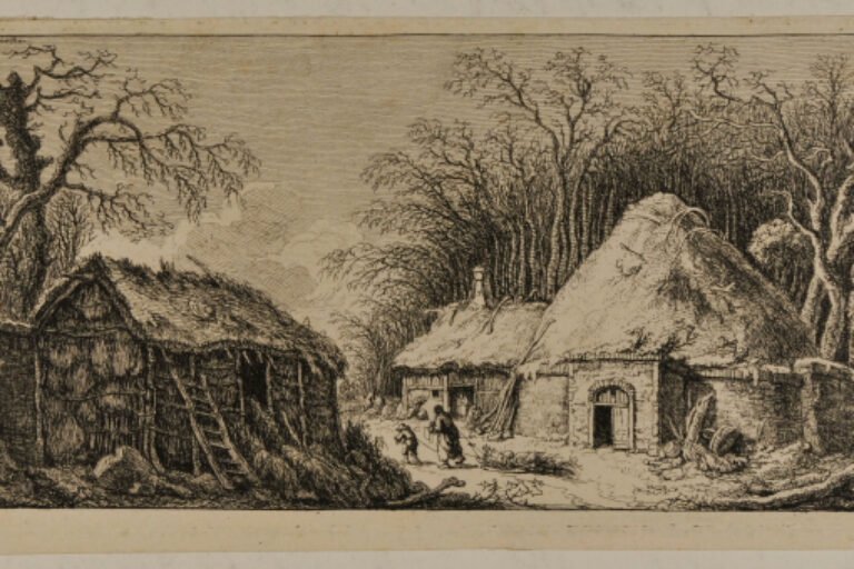 WINTER LANDSCAPE WITH BRUSHWOOD COLLECTORS RETURNING HOME