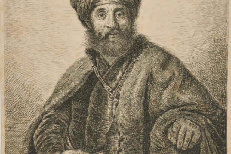AN OLD MAN IN PERSIAN COSTUME