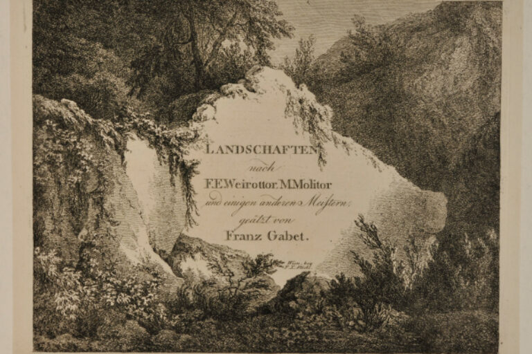 LANDSCHAFTEN NACH F.E. WEIROTTOR, M. MOLITOR UND EINIGEN ANDEREN MEISTERN GEÄTZT VON FRANZ GABET