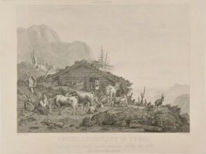 Abendlandschaft in Tyrol