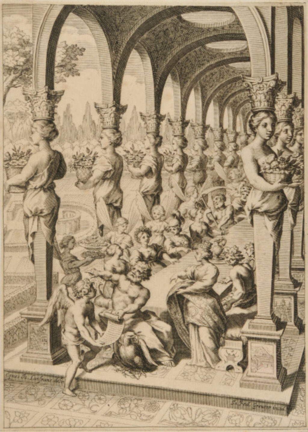 Jupiter and the Olympian Gods Banquetting