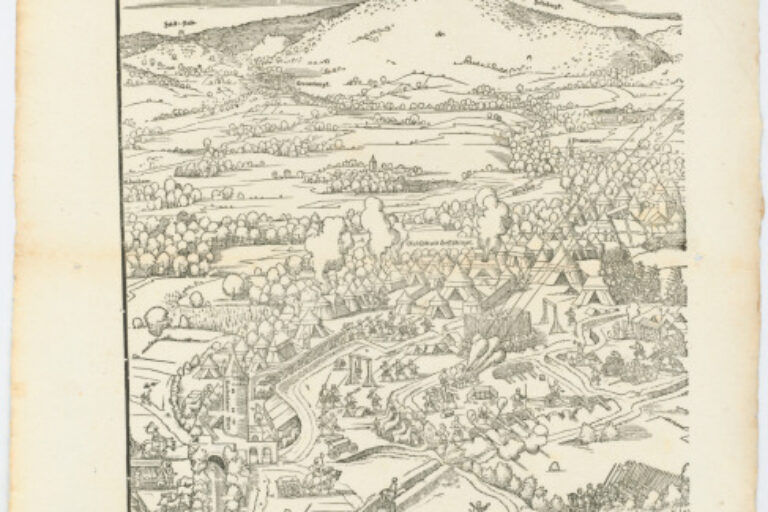 PLATE FROM THE SERIES "SIEGE OF FRANKFURT"