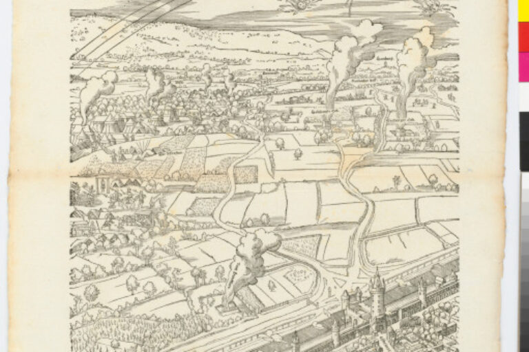 PLATE FROM THE SERIES "SIEGE OF FRANKFURT"