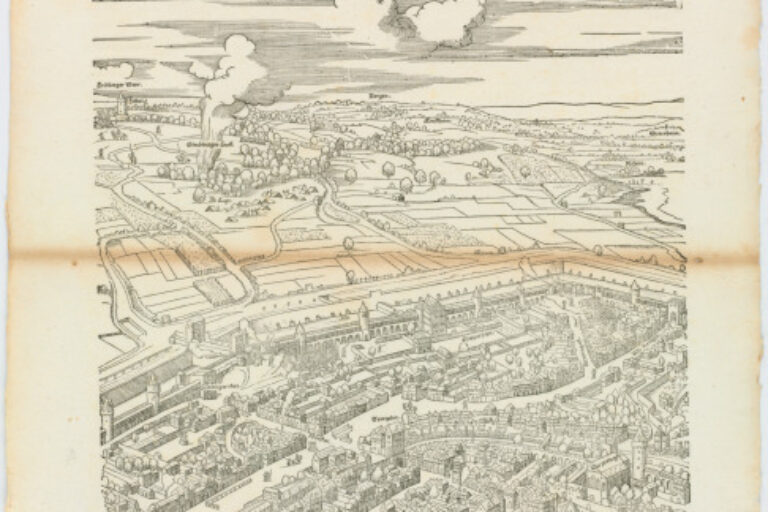 PLATE FROM THE SERIES "SIEGE OF FRANKFURT"