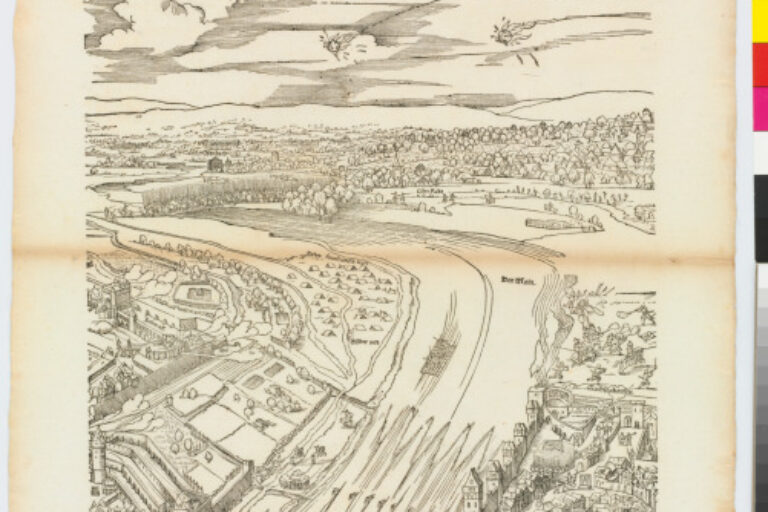 PLATE FROM THE SERIES "SIEGE OF FRANKFURT"