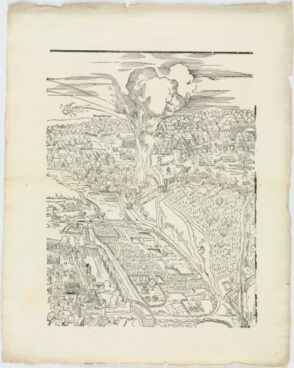 Plate from the series “Siege of Frankfurt”