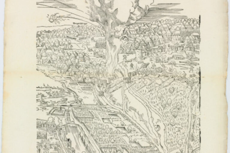 PLATE FROM THE SERIES "SIEGE OF FRANKFURT"