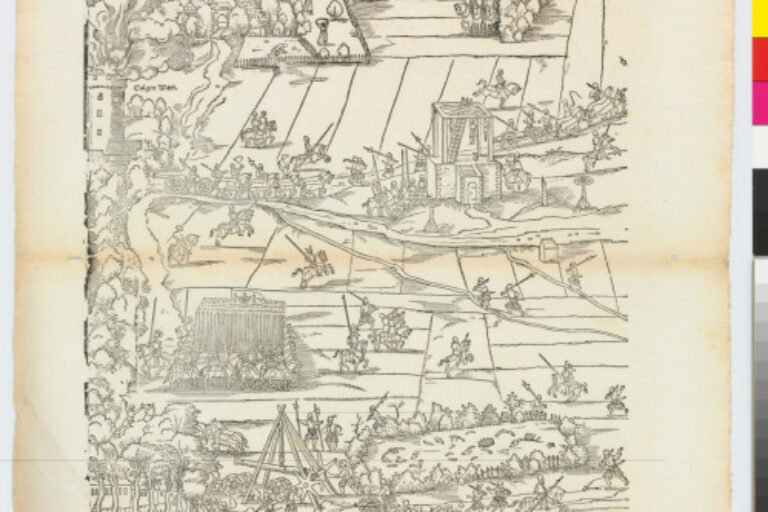 PLATE FROM THE SERIES "SIEGE OF FRANKFURT"