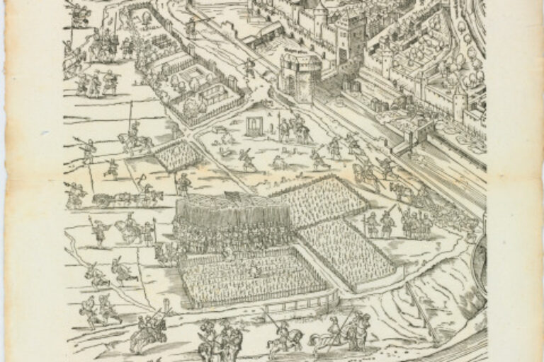 PLATE FROM THE SERIES "SIEGE OF FRANKFURT"