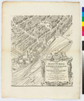 Plate from the series “Siege of Frankfurt”