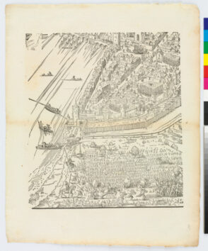 Plate from the series “Siege of Frankfurt”
