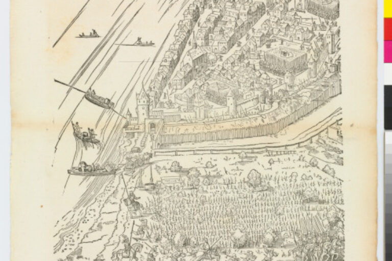 PLATE FROM THE SERIES "SIEGE OF FRANKFURT"