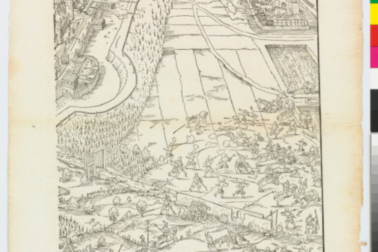 PLATE FROM THE SERIES "SIEGE OF FRANKFURT"