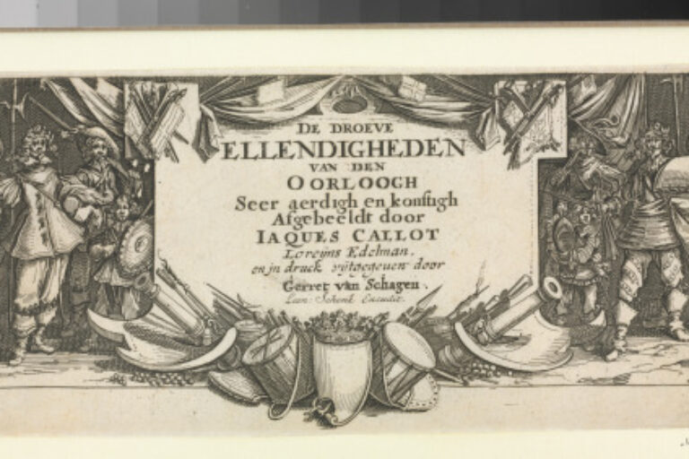 TITLE PLATE FROM THE SERIES "THE MISERIES OF WAR"