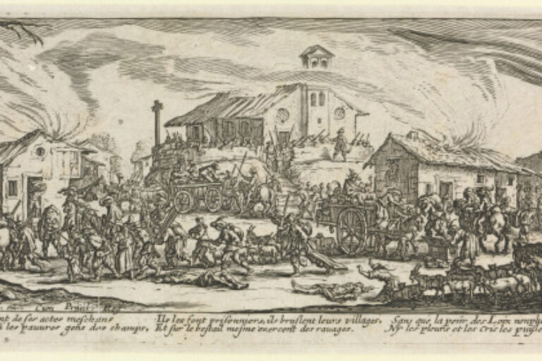 PLUNDERING AND BURNING A VILLAGE