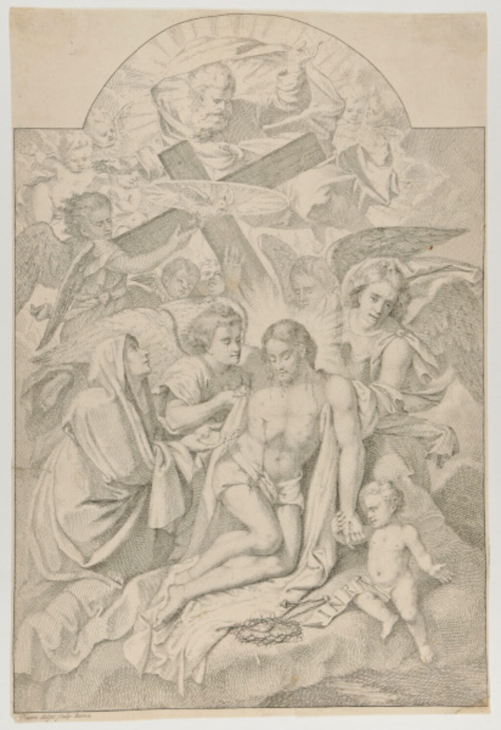 The Dead Christ, Mourned by the Virgin, Surrounded by Angels